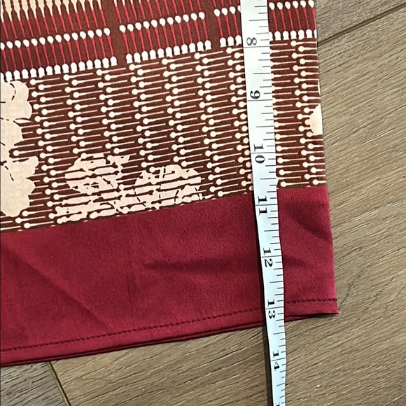 Chico's Travelers Women’s Burgundy Cream Jacket Kimono Boho Gypsy Size 12P/14P - Picture 11 of 11